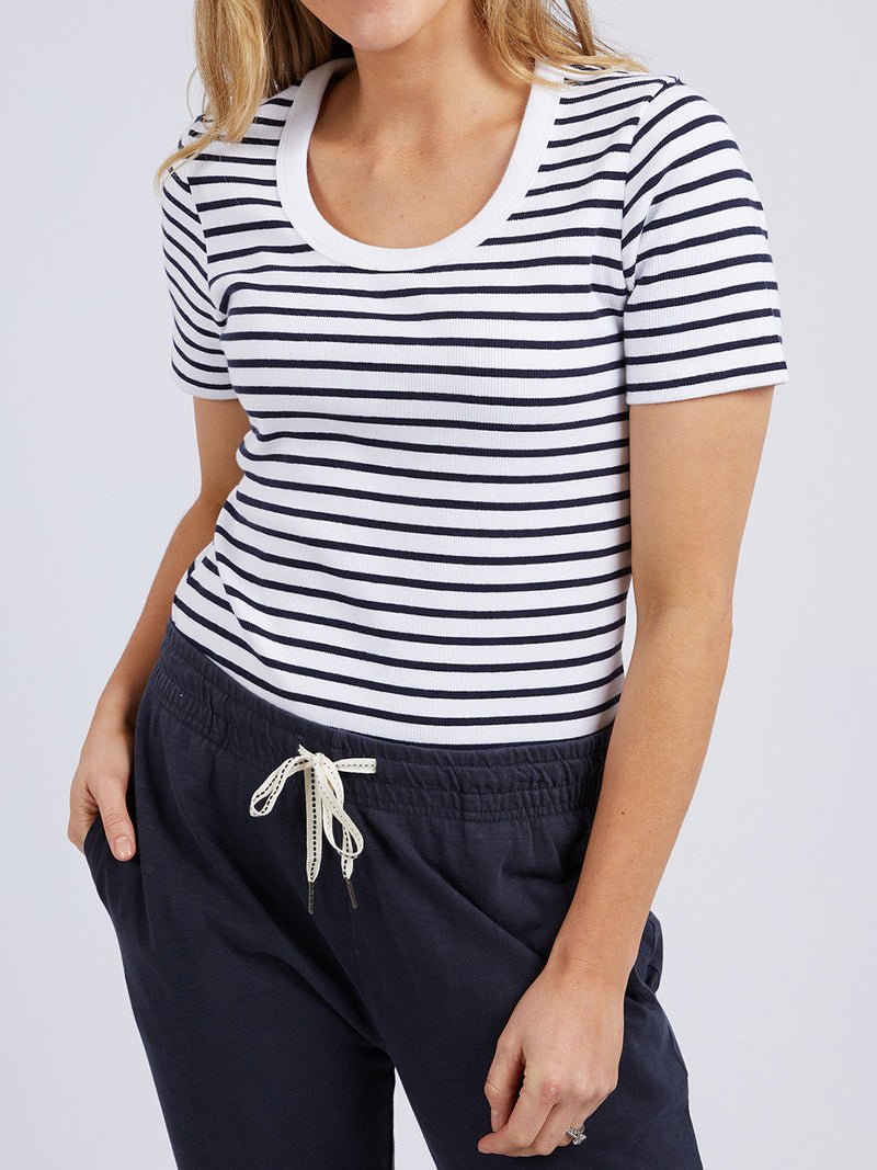 ELM MARION STRIPE SHORT SLEEVE TEE