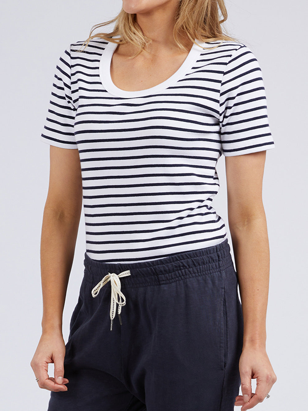ELM MARION STRIPE SHORT SLEEVE TEE