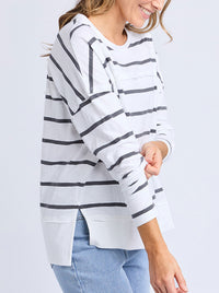 FOXWOOD JAYNE STRIPE THROW ON TOP