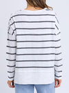 FOXWOOD JAYNE STRIPE THROW ON TOP