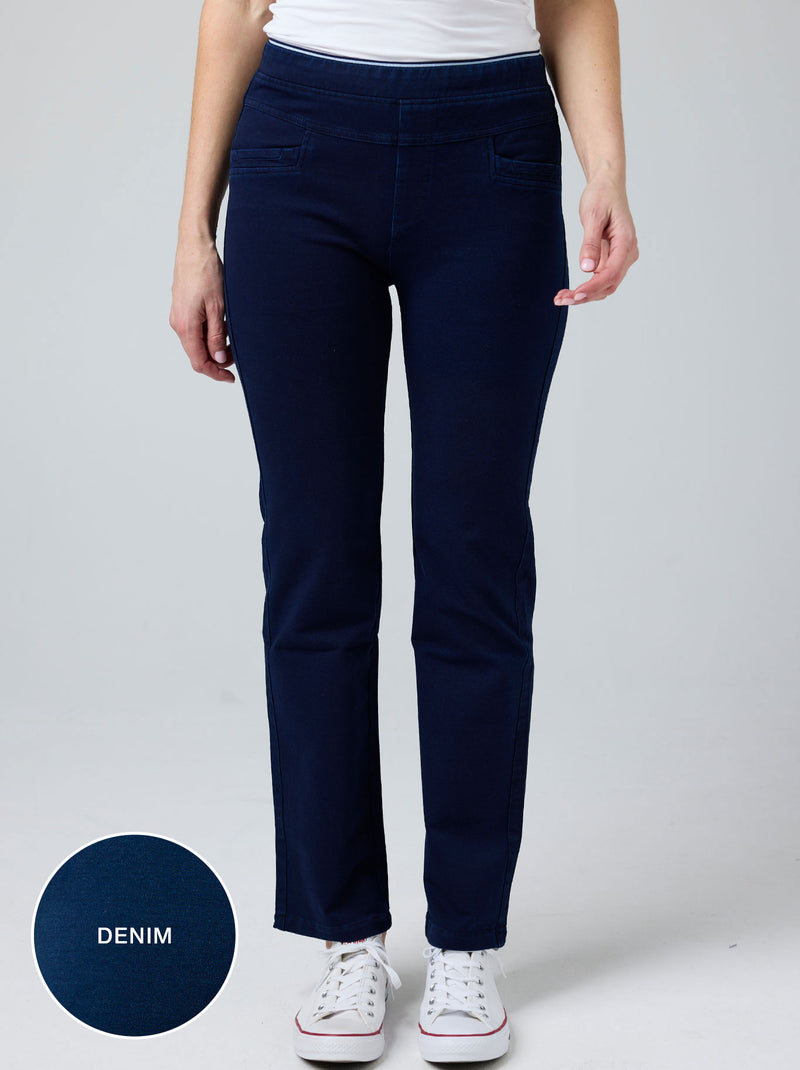 GABRIELLA FRATTINI LUSTRE PANTS STRAIGHT LEG