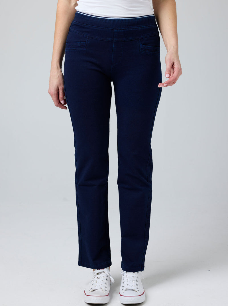 GABRIELLA FRATTINI LUSTRE PANTS STRAIGHT LEG