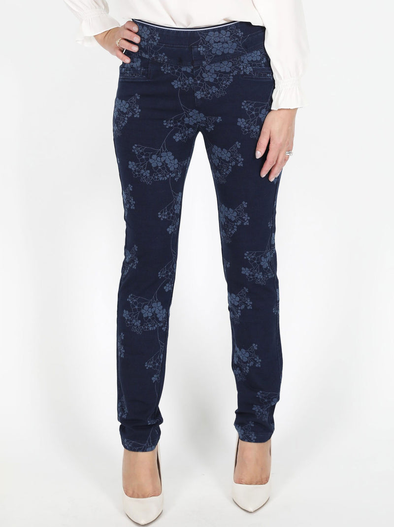 GABRIELLA FRATTINI BLOSSOM PRINT LUSTRE PANT
