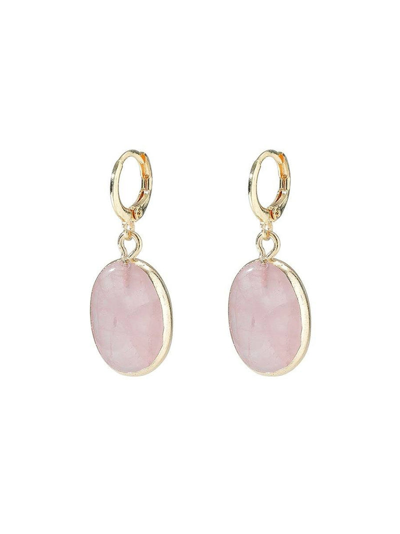 GxG COLLECTIVE CHLOE SEMI-PRECIOUS NATURAL STONE EARRINGS