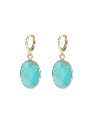 GxG COLLECTIVE CHLOE SEMI-PRECIOUS NATURAL STONE EARRINGS