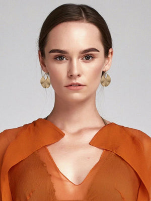 GxG COLLECTIVE EFFIE BRUSHED EARRINGS