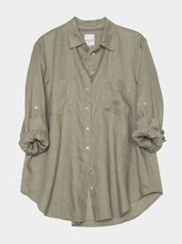 HUT THE BOYFRIEND LINEN SHIRT