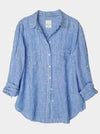 HUT STRIPE LINEN BOYFRIEND SHIRT