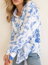 HUT PRINT LINEN BOYFRIEND SHIRT