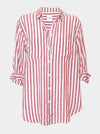 HUT STRIPE LINEN BOYFRIEND SHIRT
