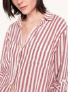 HUT STRIPE LINEN BOYFRIEND SHIRT