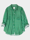 HUT STRIPE LINEN BOYFRIEND SHIRT