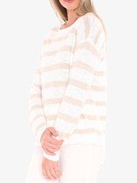 JUMP STRIPE SLUB PULLOVER