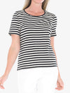 JUMP STRIPE SHORT SLEEVE TOP