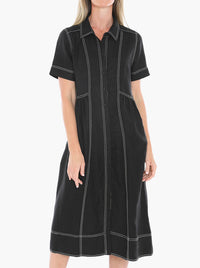 JUMP CONTRAST STITCH DRESS