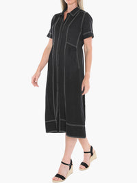 JUMP CONTRAST STITCH DRESS