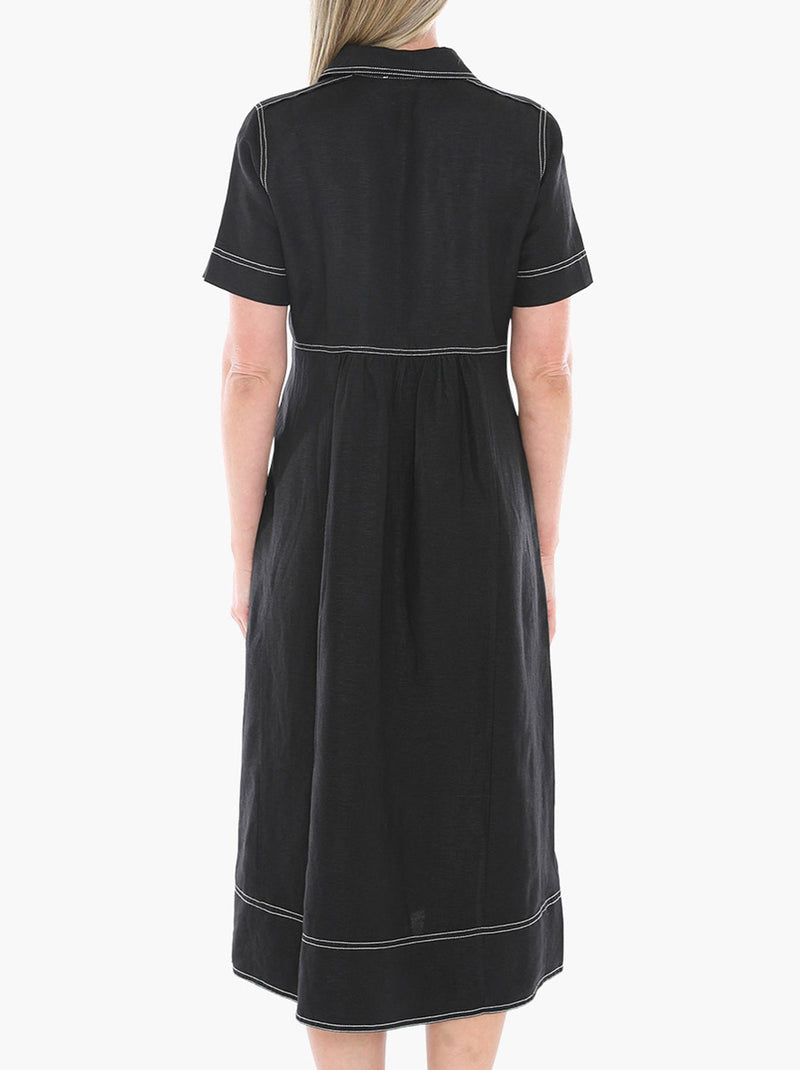 JUMP CONTRAST STITCH DRESS