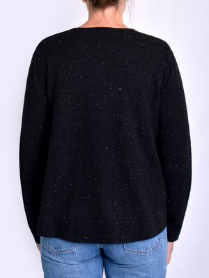 JAMES MELBOURNE CASHMERE SWING SWEATER