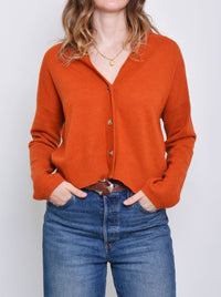 JAMES MELBOURNE BOXY CROPPED CARDIGAN