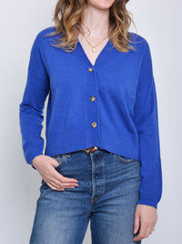 JAMES MELBOURNE BOXY CROPPED CARDIGAN