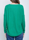 JAMES MELBOURNE VEE NECK CURVED HEM