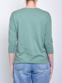 JAMES MELBOURNE VEE NECK 3/4 SLEEVE KNIT