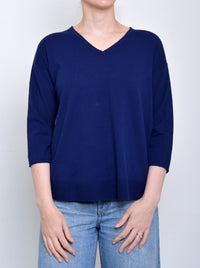 JAMES MELBOURNE VEE NECK 3/4 SLEEVE KNIT