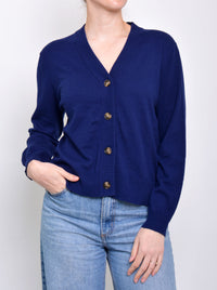 JAMES MELBOURNE VEE BUTTON CARDI