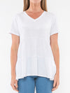 JUMP VEE NECK TIERED TEE