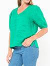 JUMP PLEAT SLEEVE TOP