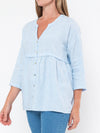 JUMP STRIPE GATHER TOP