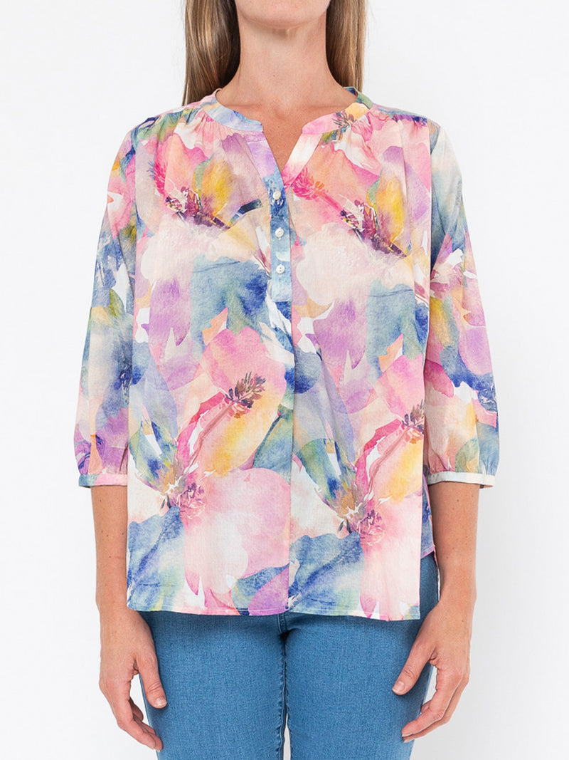 JUMP WATERCOLOUR BLOOM TOP