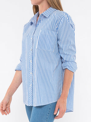 JUMP COTTON STRIPE SHIRT
