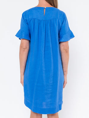 JUMP FLUTTER SLEEVE SHIRT DRESS