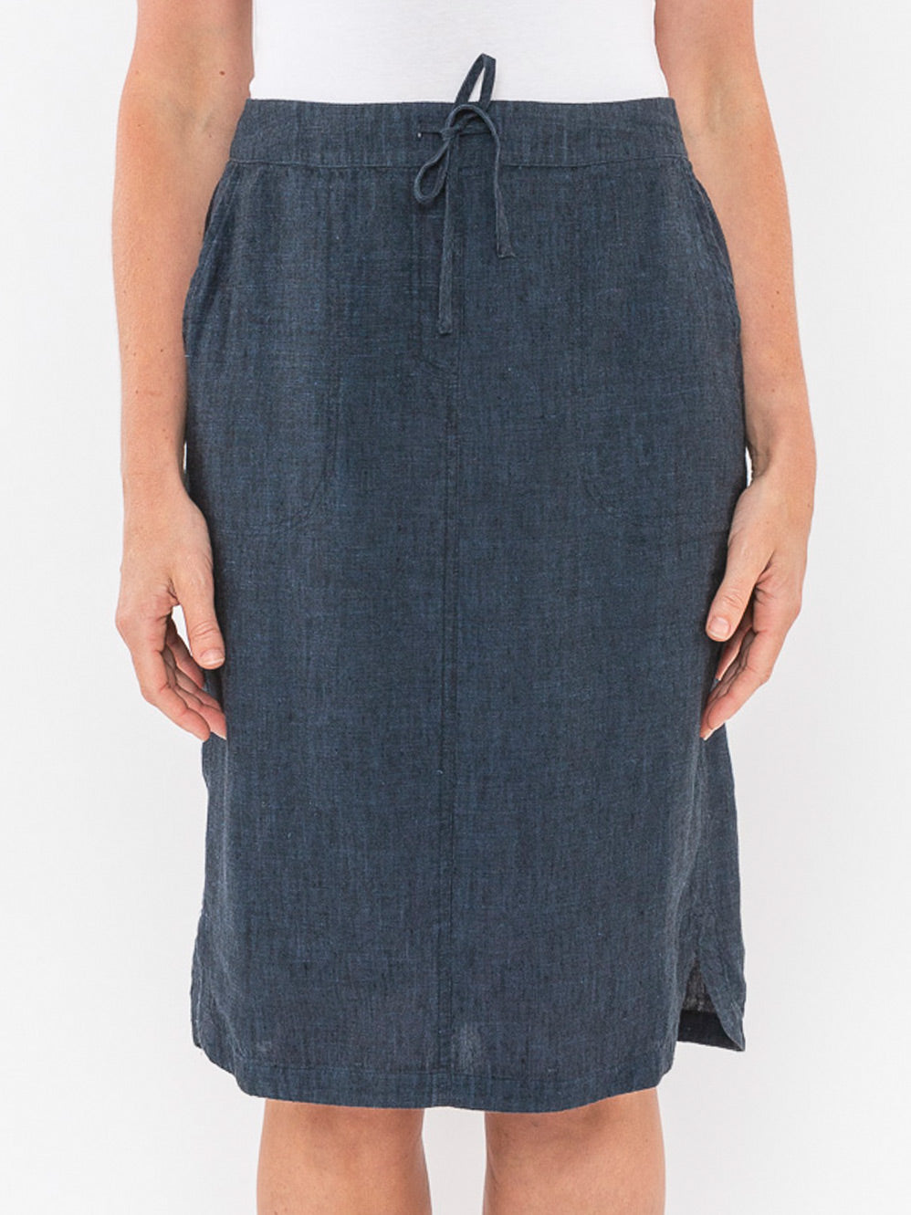 JUMP PULL ON LINEN SKIRT