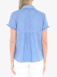 JUMP PIGMENT RUFFLE SHIRT