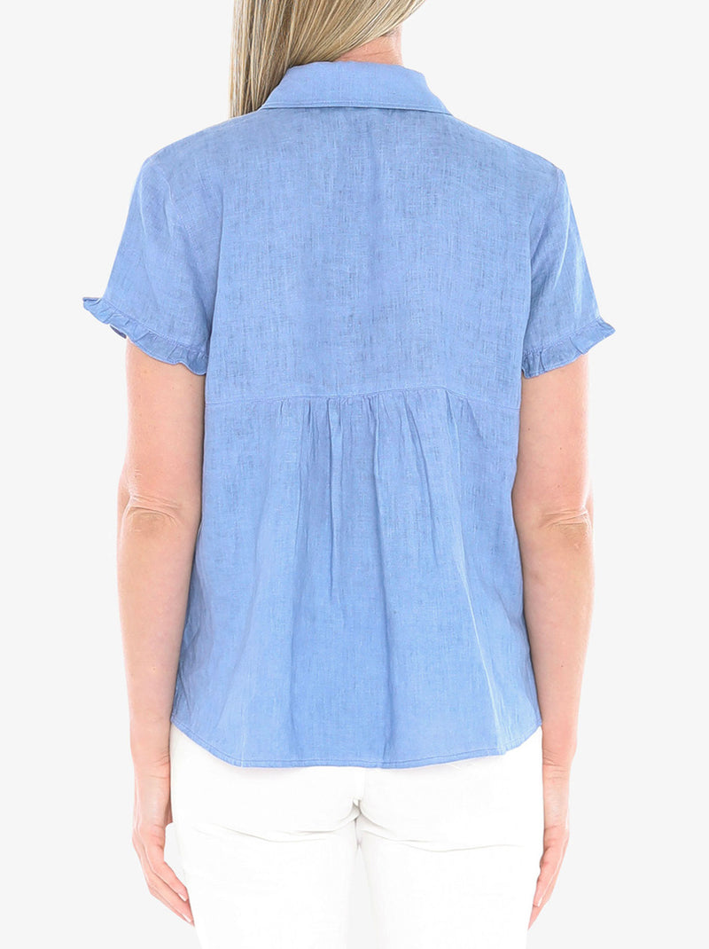 JUMP PIGMENT RUFFLE SHIRT