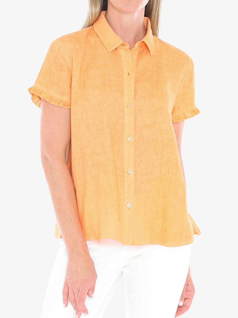 JUMP PIGMENT RUFFLE SHIRT