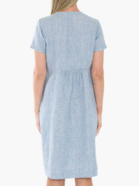 JUMP SIDE BUTTON DRESS