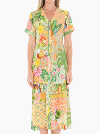 JUMP PINA COLADA TIERED DRESS