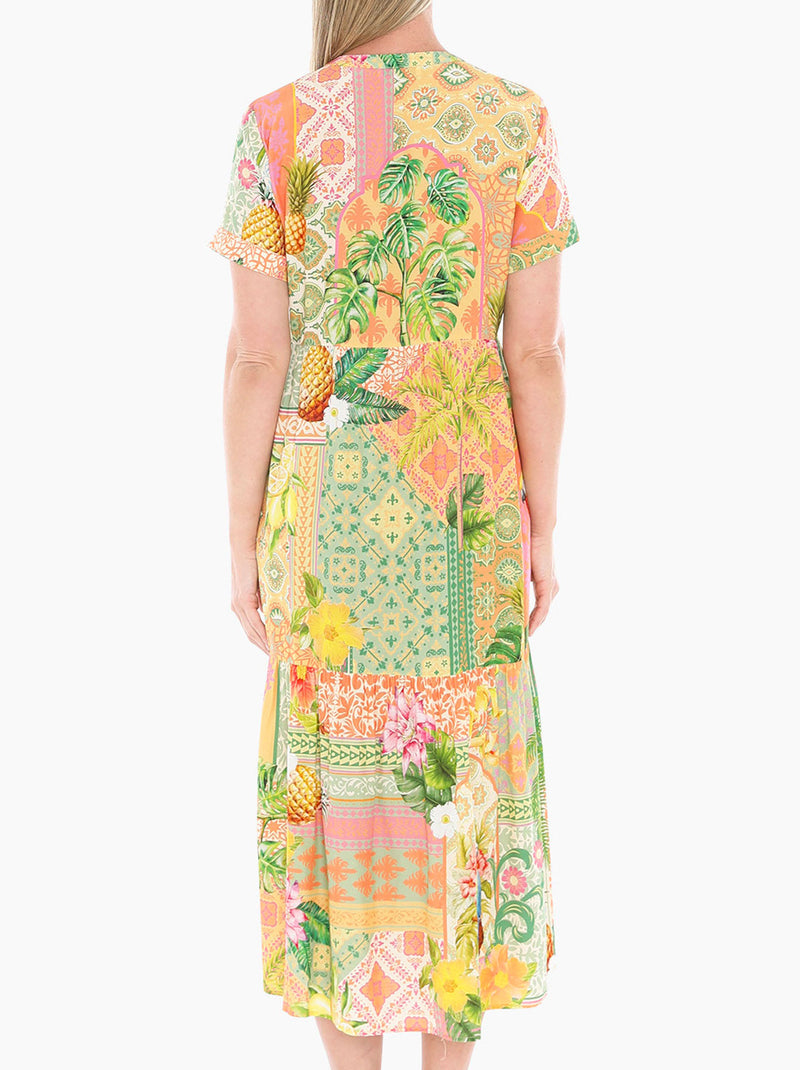 JUMP PINA COLADA TIERED DRESS