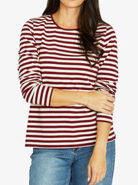 JUMP STRIPE CREW LONG SLEEVE TEE
