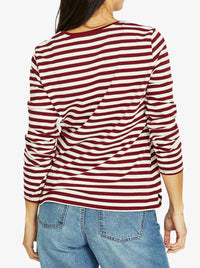 JUMP STRIPE CREW LONG SLEEVE TEE