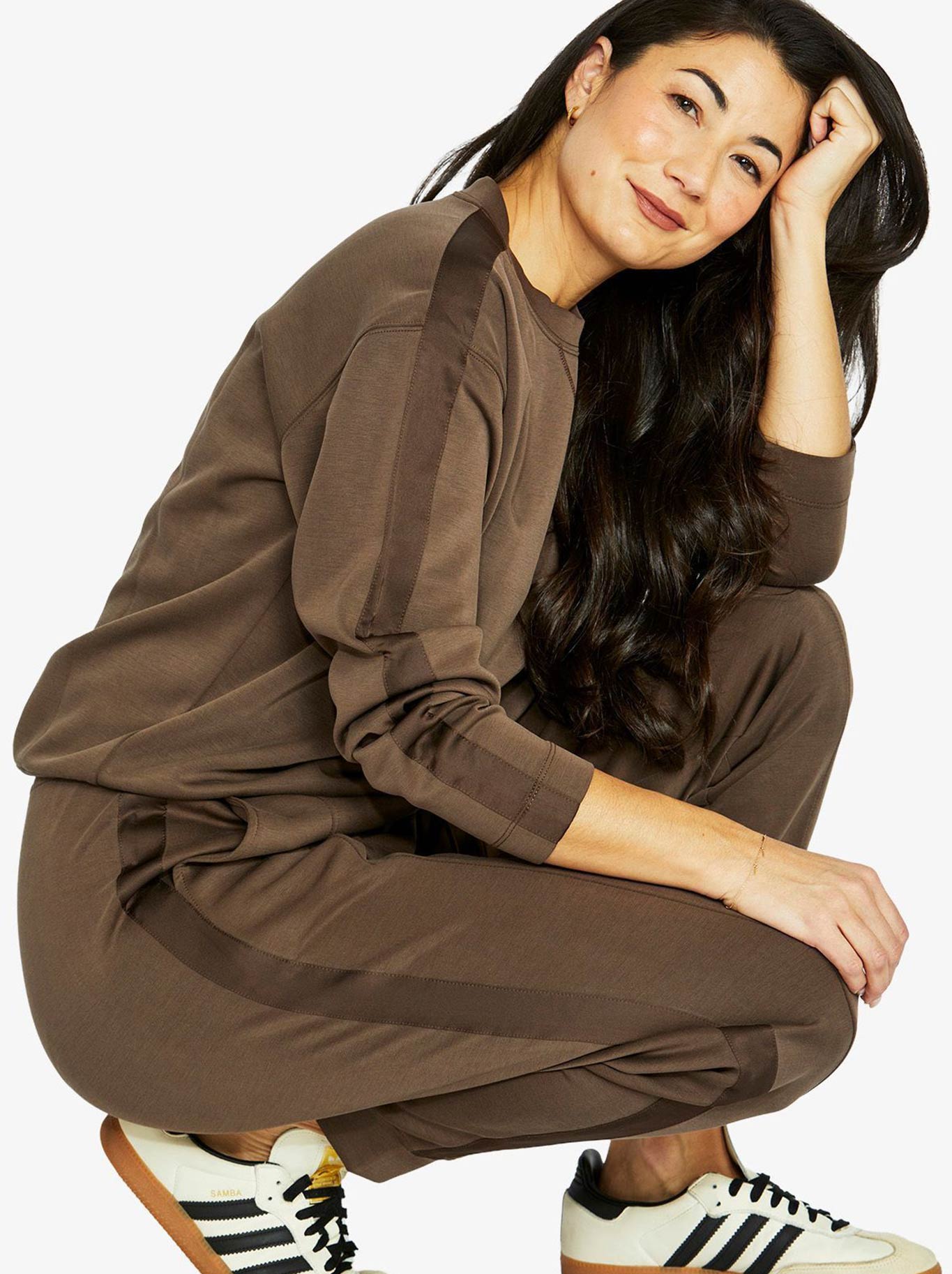 JUMP SATIN TRIM LOUNGE TOP