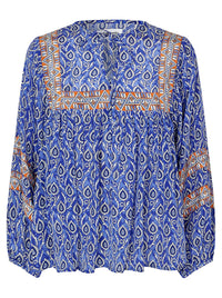 LOLLYS LAUNDRY TEEL BLOUSE