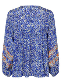 LOLLYS LAUNDRY TEEL BLOUSE
