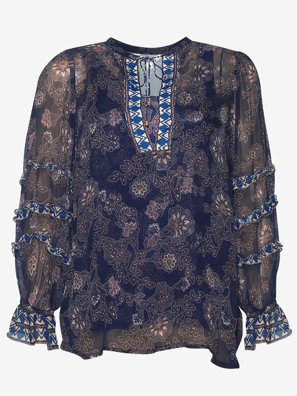 LOOBIE'S STORY WOOD CRAFT BLOUSE