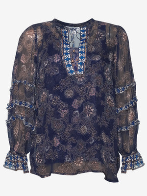 LOOBIE'S STORY WOOD CRAFT BLOUSE