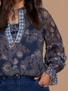 LOOBIE'S STORY WOOD CRAFT BLOUSE
