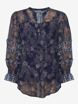 LOOBIE'S STORY WOOD CRAFT BLOUSE